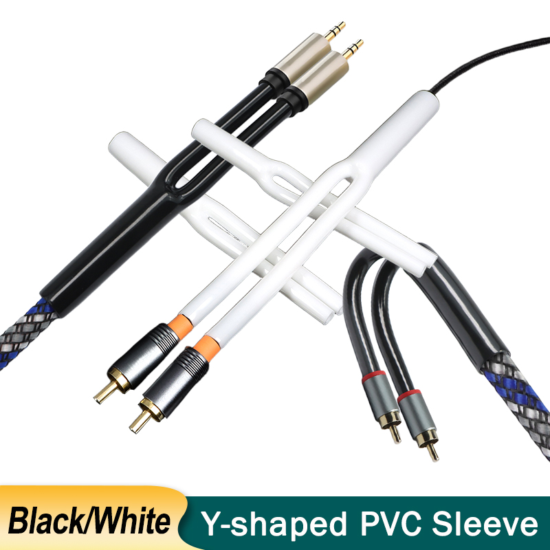Audio Splitter Y - 2-100 stuks Y-vormige PVC-huls 7mm 9mm