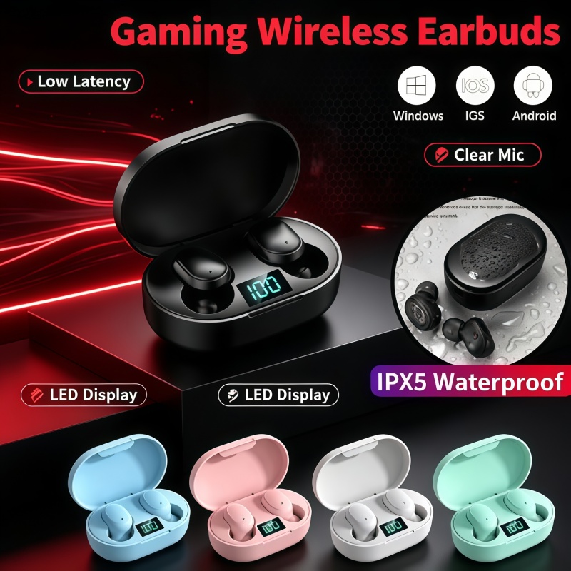Bluetooth Headset On Ear - Nieuwe E6S draadloze Bluetooth-oortelefoons Bluetooth-headset Draadloze