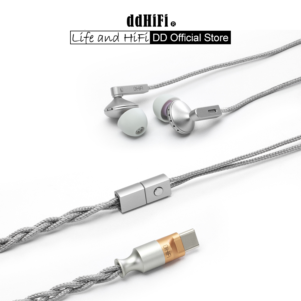Usb C Earphone - DD ddHiFi E13P (geheugen) semi-in-ear planaire