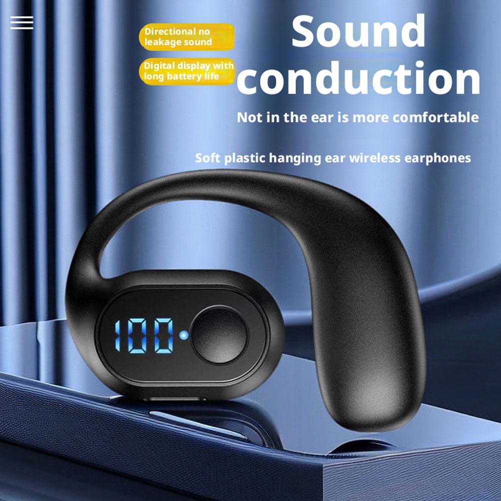 Sports Earphone Hook - LED-display Draadloze Bluetooth 5.3-oortelefoon Lichtgewicht hoofdtelefoon