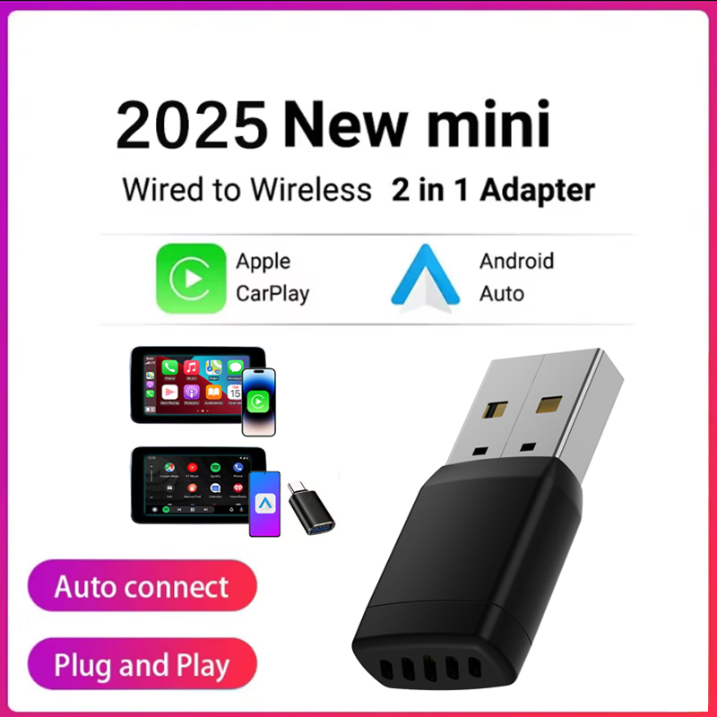 Bluetooth Adapter Receiver - Draadloze adapter Smart Wireless CarPlay Android