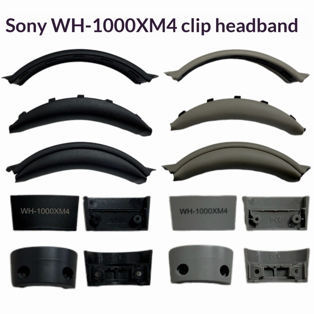 Sony Headphone Wh-1000Xm4 - Vervangende hoofdbandhoes met kliksluiting, hoofdbandkussen reparatieaccessoires