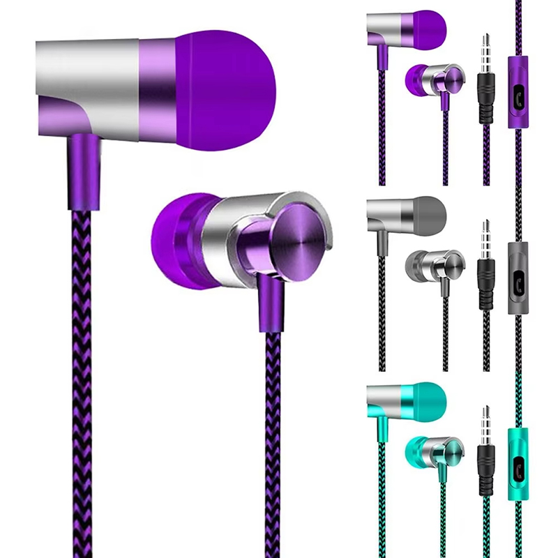 Wired Earphone Mic - 9D Stereo Bedrade Hoofdtelefoon Bass Met