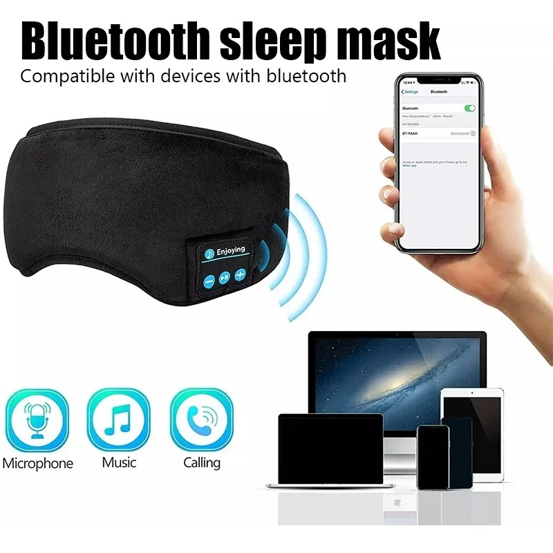 3D Oogmasker Bluetooth Hoofdte - Bluetooth Headset On Ear recensie en prijs