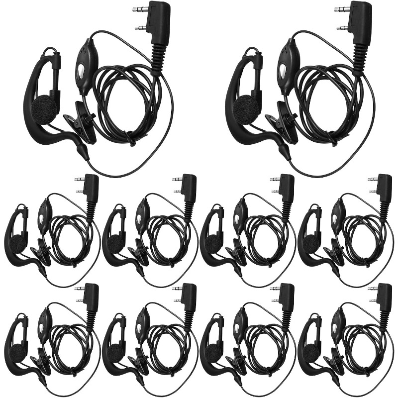 10 stks Walkie Talkie Oortelef - Wired Earphone Mic recensie en prijs
