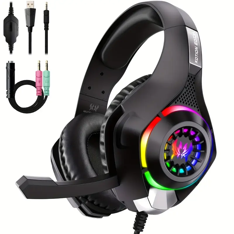 Gamingheadset voor pc, PS4, PS - Gaming Headset Rgb recensie en prijs
