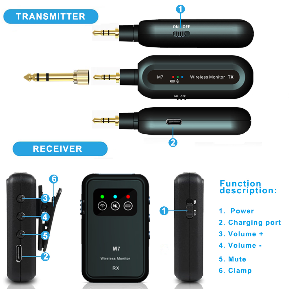 Draadloos in-ear monitorsystee - In Ear Monitor Iem recensie en prijs