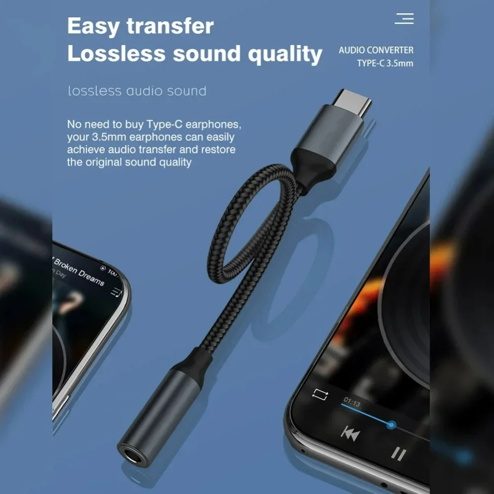USB-C naar 3.5mm audioadapter, - Audiophile Headphone Wired recensie en prijs