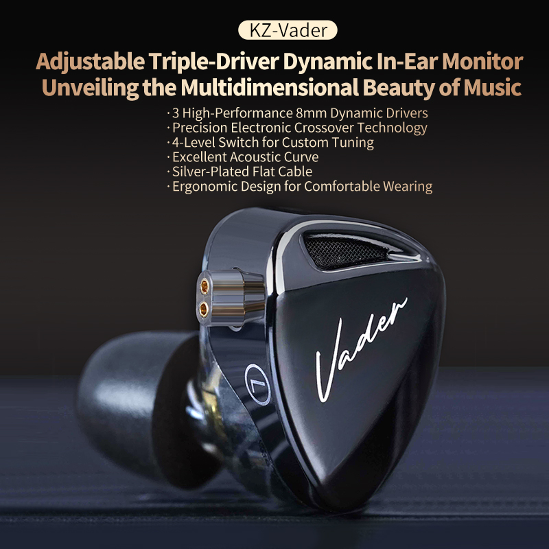 KZ Vader aangepaste IEM HiFi-m - In Ear Monitor Iem recensie en prijs